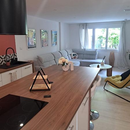 Magnifique Appartement 2 Chambres Avec 50 M2 De Jardin Privatif La Crau Ngoại thất bức ảnh