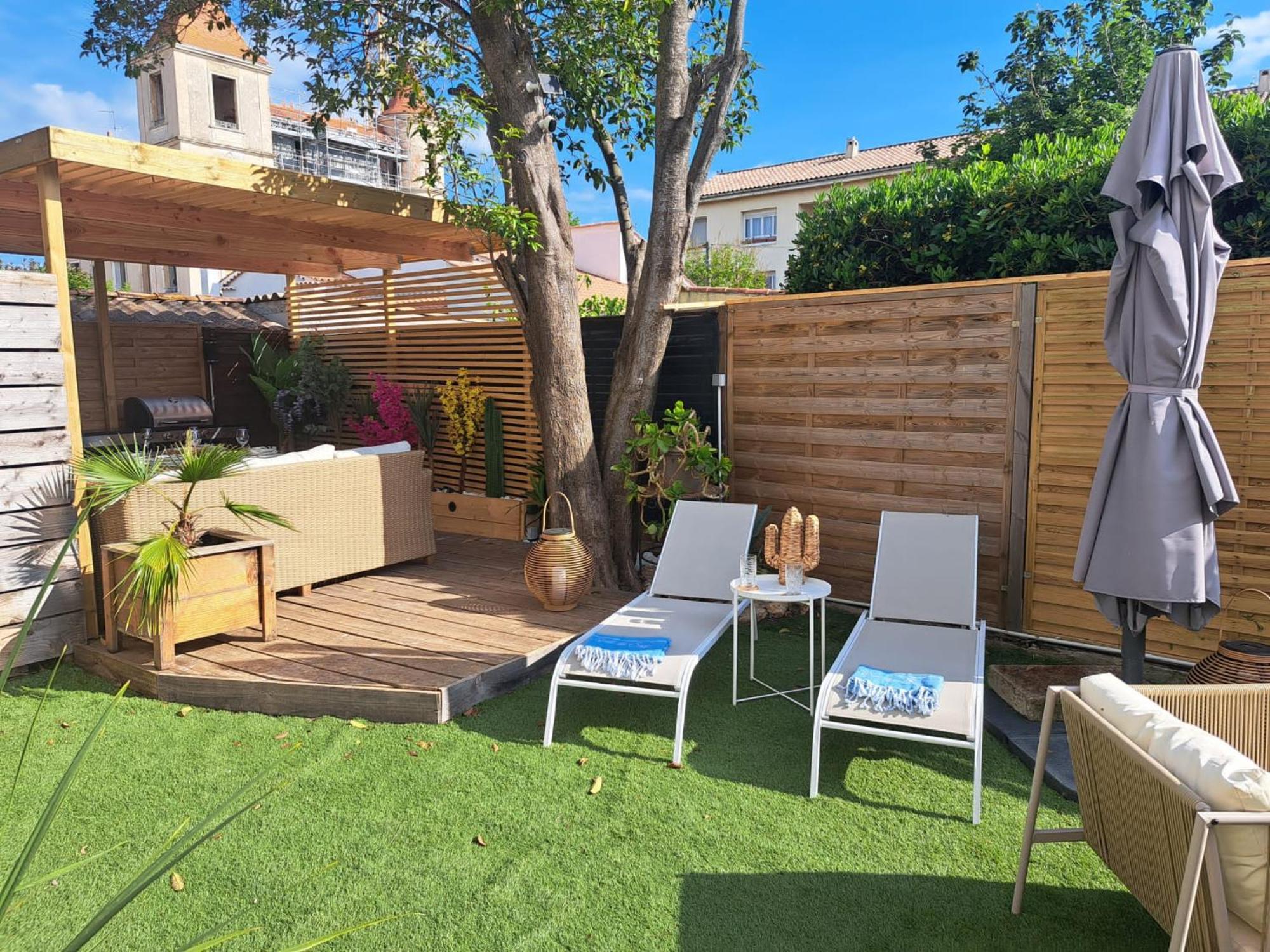 Magnifique Appartement 2 Chambres Avec 50 M2 De Jardin Privatif La Crau Ngoại thất bức ảnh